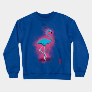 Blue Flamingo Crewneck Sweatshirt